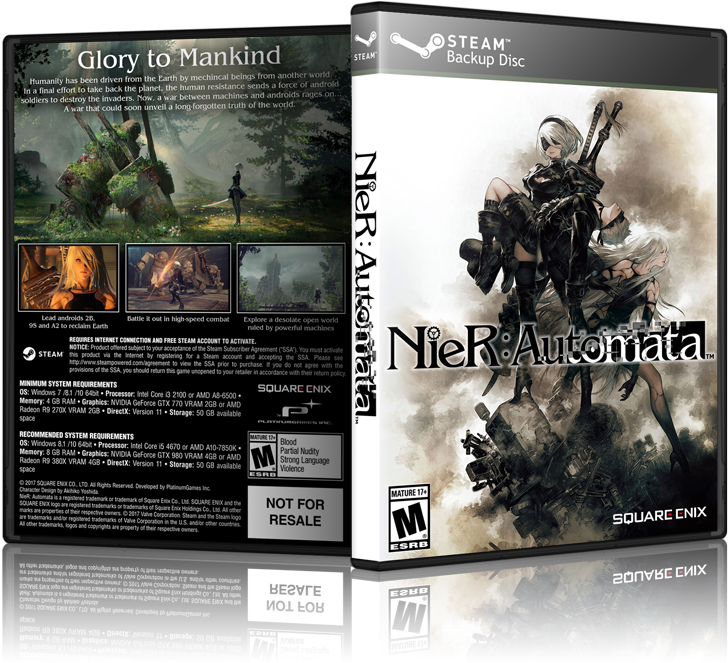 Nier - Automata - Box - 3d - Nier: Automata [ps4 Game] (800x685), Png Download