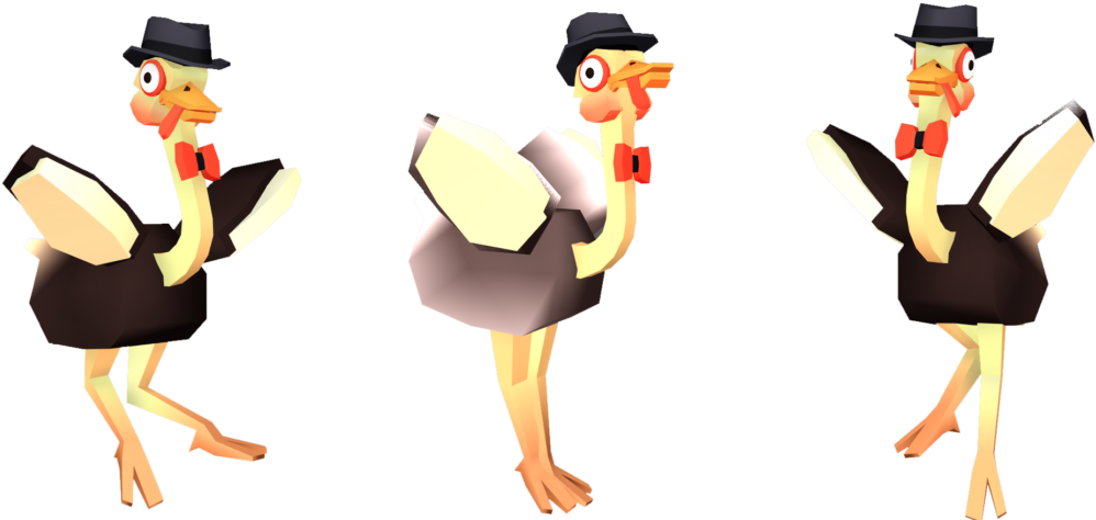 You Are An Ostrich Stumbled Into A Dancing Group - Cartoon (1024x487), Png Download