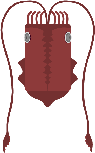 Deeeep Io Giant Squid (367x729), Png Download