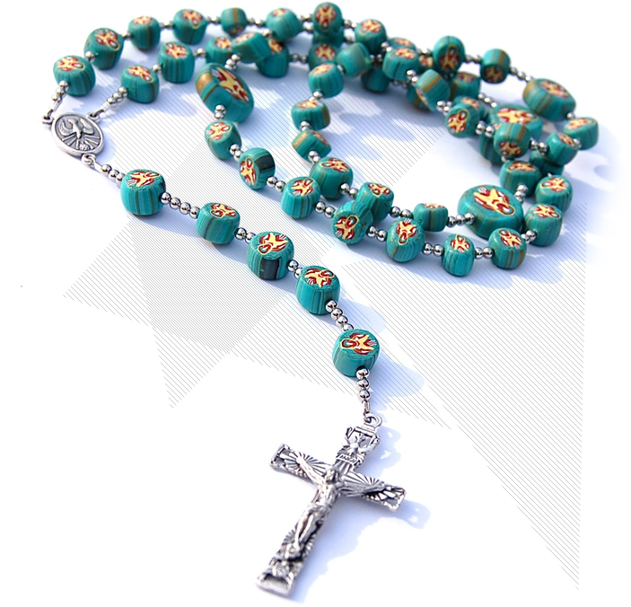 Santorosario - Chuỗi Mân Côi Đeo Tay Đẹp (703x676), Png Download