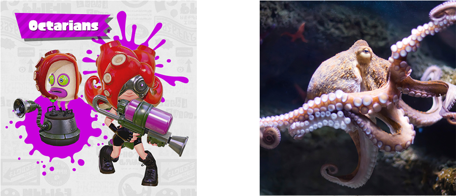 While The Inklings And Octarians Don't Get Along In - Big Squid By Marco Martoia - Concert Band Sheet Music (1200x400), Png Download