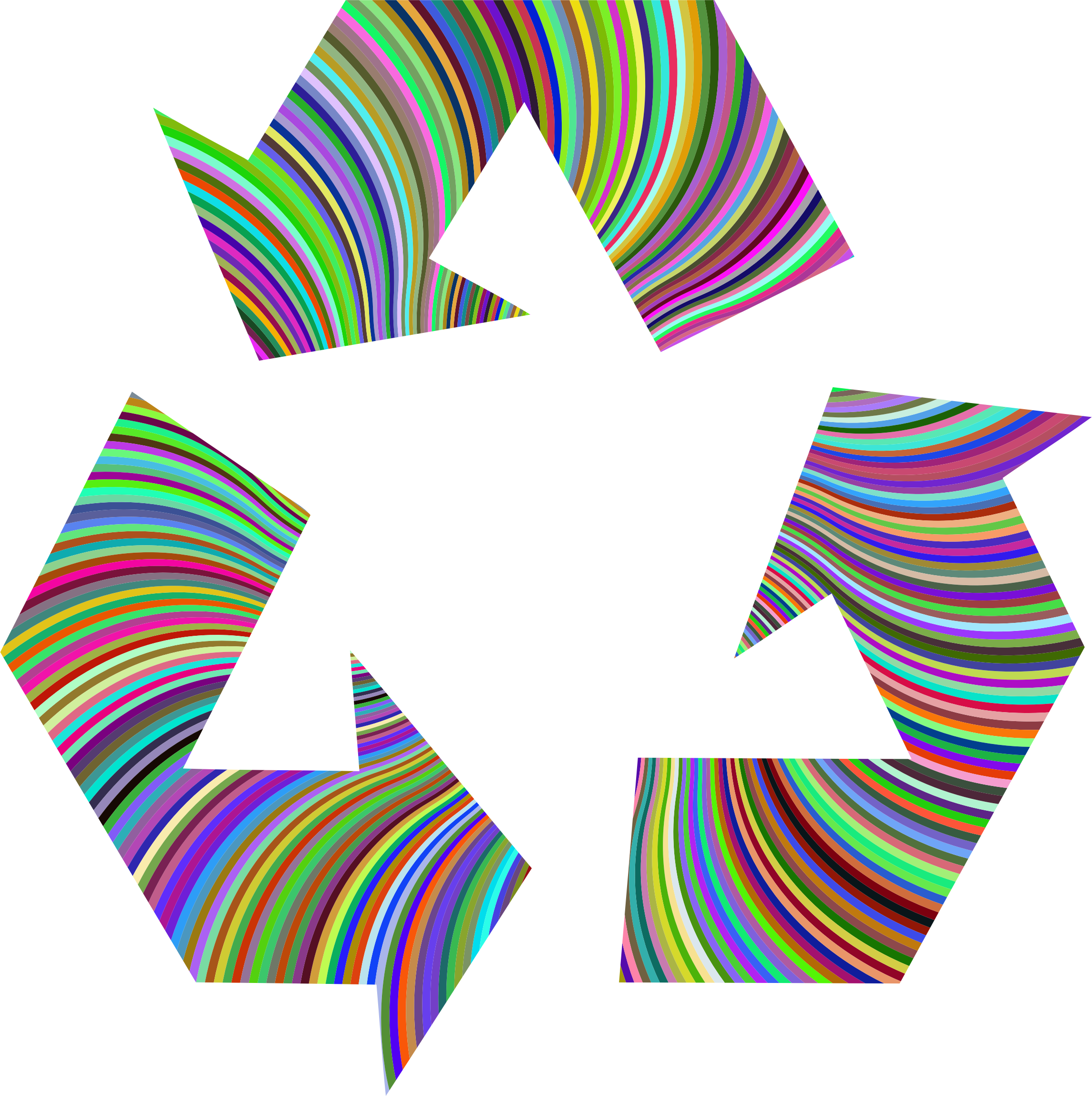 This Free Icons Png Design Of Prismatic Recycling Symbol (2290x2298), Png Download