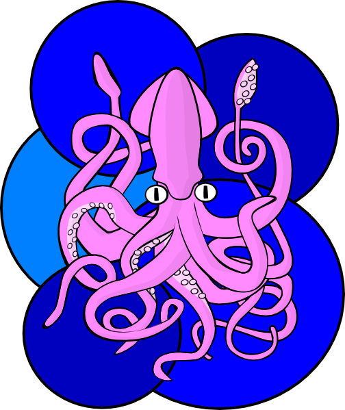 Squid Clip Art And Stock Illustrations - Vampire Squid Goldman (504x599), Png Download