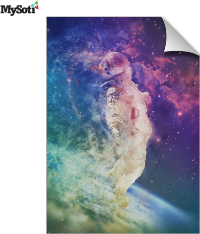 Product Blog - Astronaut Dissolving Through Space Iphone & Ipod (518x518), Png Download