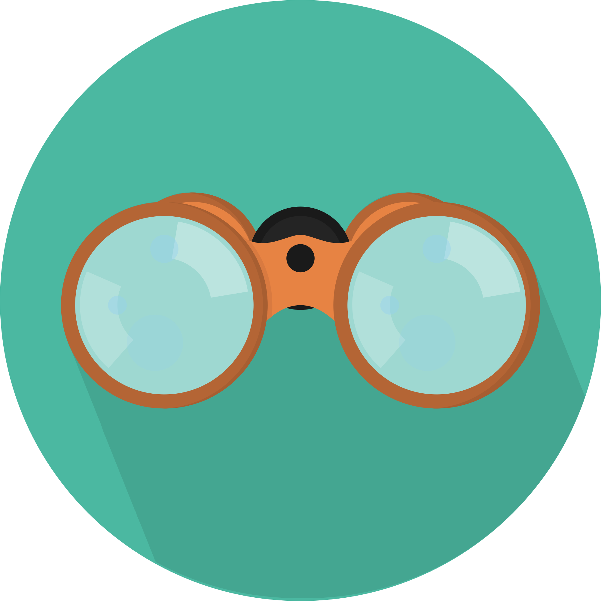 Open - Binoculars Png Cartoon (2000x2000), Png Download