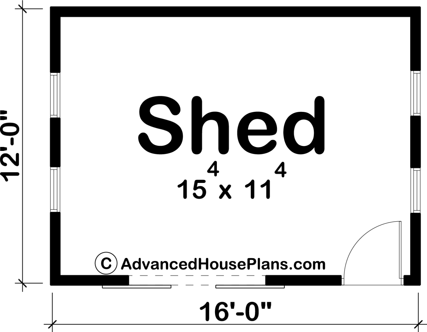 Rosario Floor Plan - Shed (1388x1080), Png Download