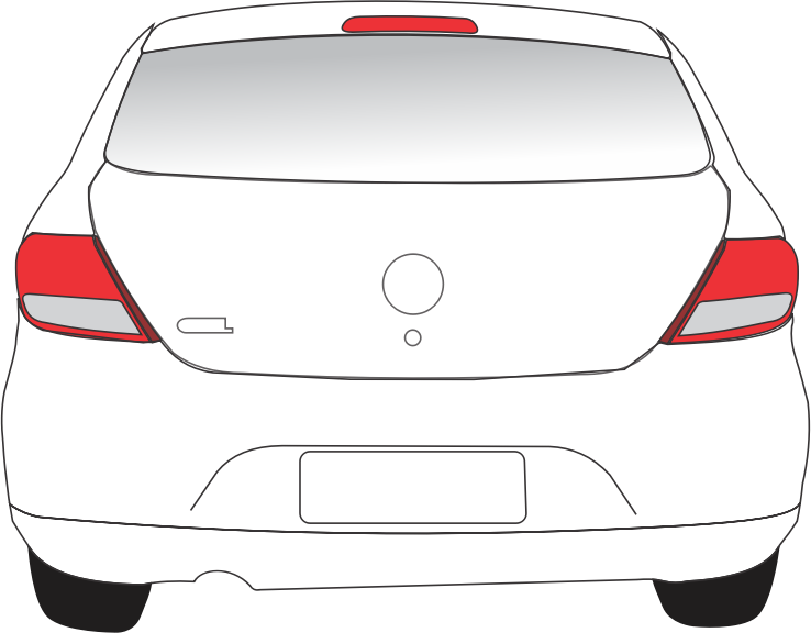 28 Collection Of Back Of Car Clipart - Clip Art Car Back (738x576), Png Download