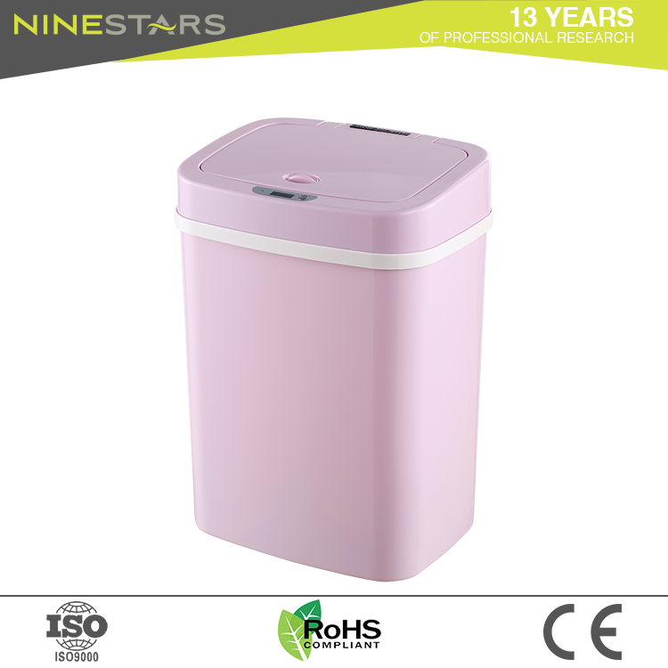 Ninestars 12l Plastic Pink Baby Use Sensor Trash Can - Ymzm Dimmable Vintage Edison Led Bulb, 8w St64 Antique (350x350), Png Download