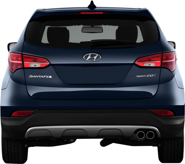 Вашият Коментар Отказ - 2015 Hyundai Santa Fe Rear (643x573), Png Download