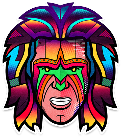 The Ultimate Warrior - Professional Wrestling (600x580), Png Download