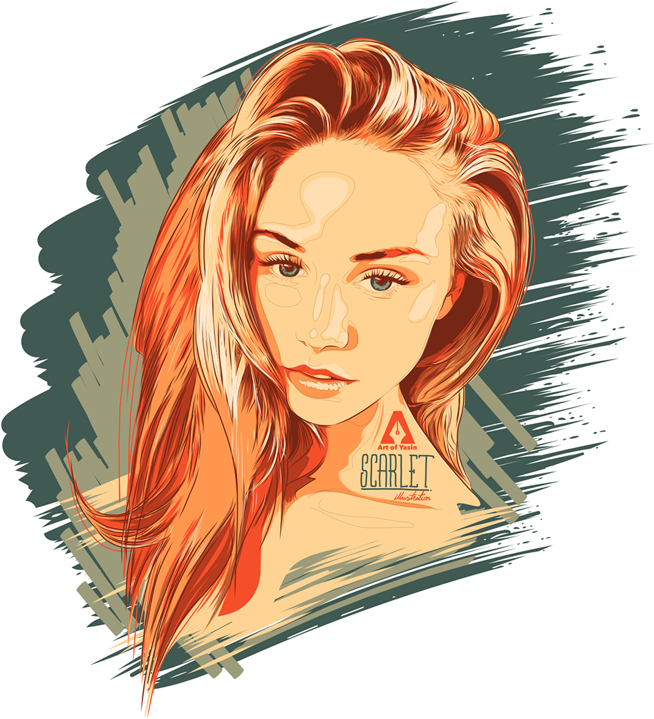 Clip Freeuse Library Portraits Part On Behance Natalie - Drawing (1400x1050), Png Download