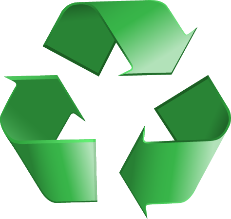Black Universal Recycling Symbol - Pictograma Reciclable (474x449), Png Download