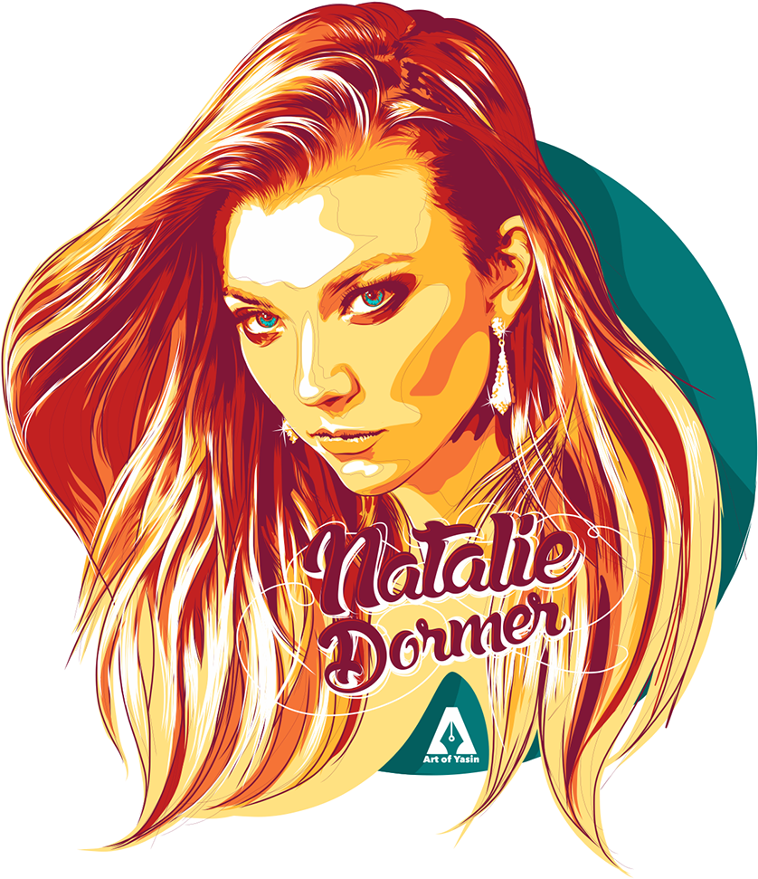 Natalie Dormer - Illustration (1400x1050), Png Download