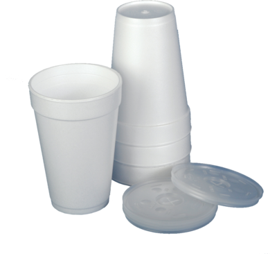 Styrofoam Cups With Lids - Styrofoam Cups (400x366), Png Download