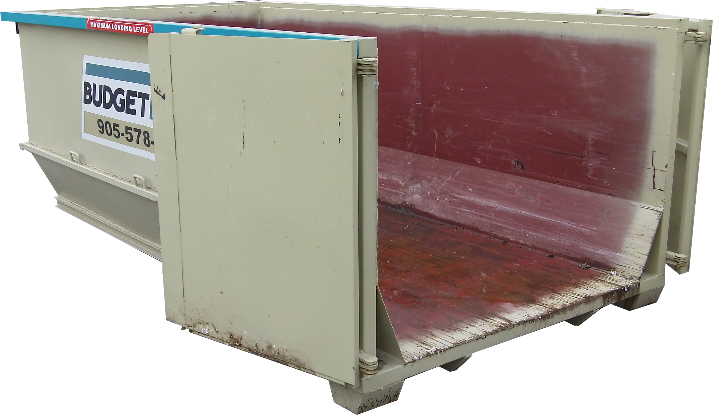 Mini Roll Off Container - Dumpster Swing Door (3072x1728), Png Download