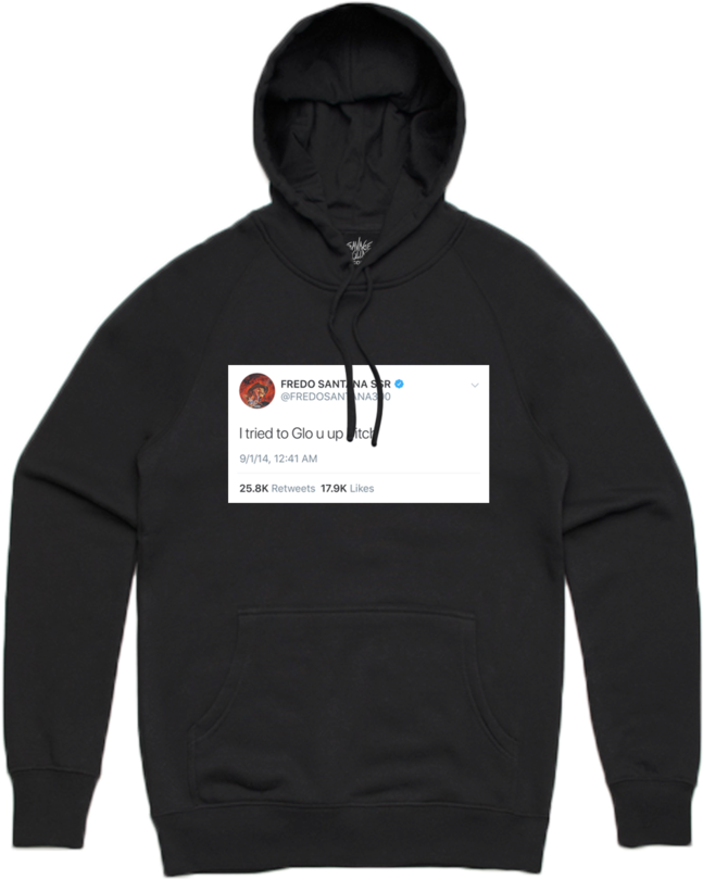 Glo U Up Tweet Hoodie Black Png Lean Cup Glo Gang Wallpaper - Traplantic Shirt (1024x1024), Png Download