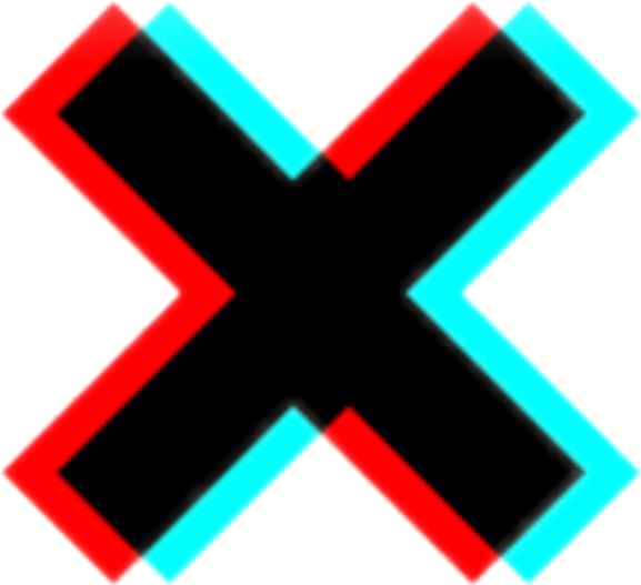 X Tumblr Tumblrgirl Black Red Blue Cool Awesome Neon - X Tumblr Png (577x527), Png Download
