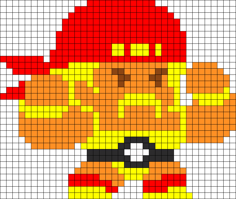 Hulk Hogan Perler Bead Pattern / Bead Sprite - Central City Brewing Co Ltd (799x673), Png Download