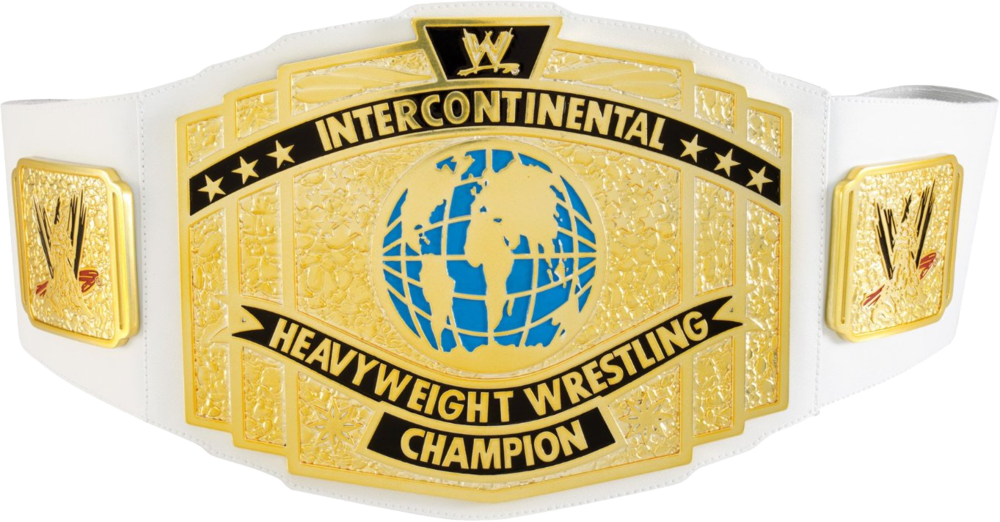Wwe Intercontinental Championship Belt (1000x522), Png Download