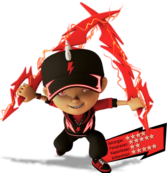 Boboiboy Thunderstorm - Boboiboy Gempa Halilintar Dan Taufan (650x680), Png Download