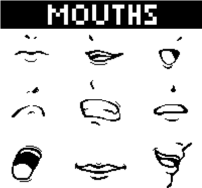 Angry Mouth Drawing At Getdrawings - Pixel Art Mouth (400x400), Png Download
