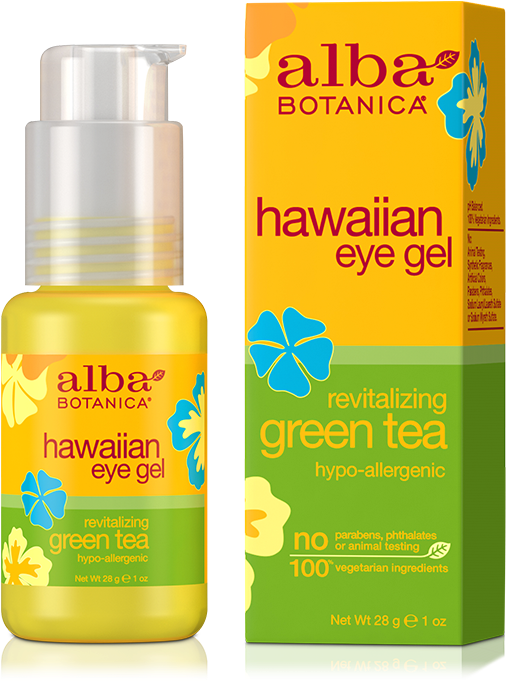 Size - 1 Oz - Alba Botanica - Alba Hawaiian Eye Gel Green Tea - 1 (600x1200), Png Download
