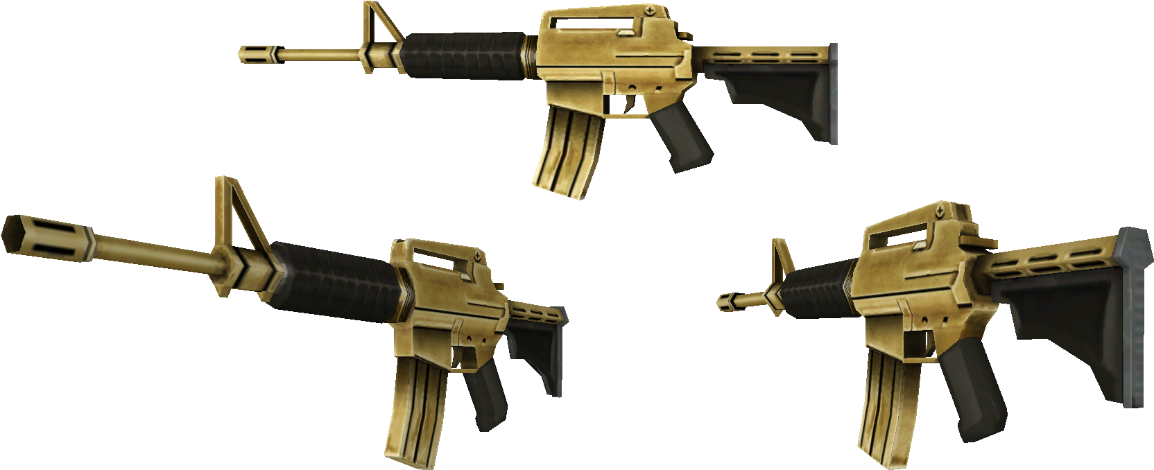 Golden M16 - Battlefield Heroes M16 (1800x800), Png Download