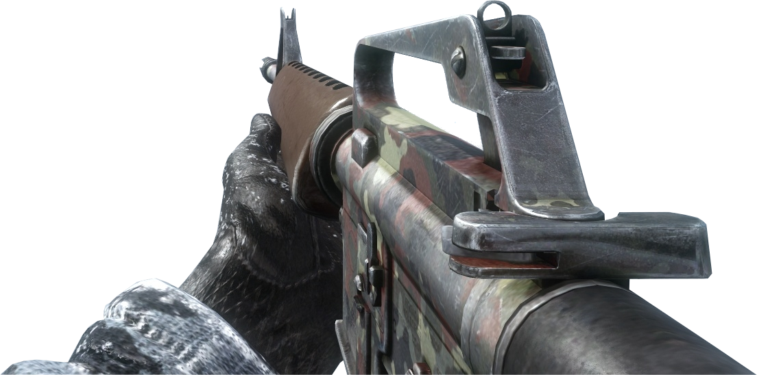 M16 Berlin Bo - Black Ops Tiger Camo (1104x548), Png Download