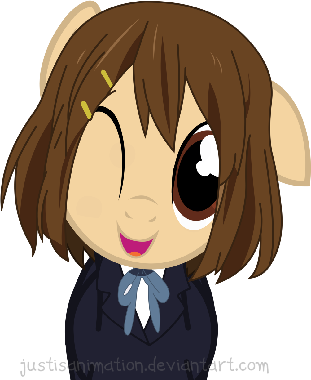 Justisanimation, Crossover, Hirasawa Yui, K-on, Safe, - K On In Mlp (1024x1278), Png Download