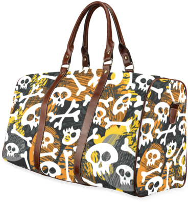 Sale Halloween Skull Theme Print Waterproof Canvas - Travel Bag Large (480x480), Png Download