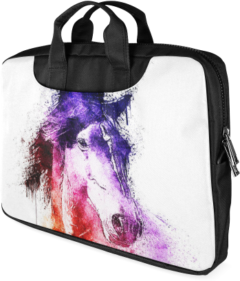 Watercolor Horse Macbook Air 11"（twin - Artsadd Custom Creative Psychedelic Rainbow Spiral (500x500), Png Download