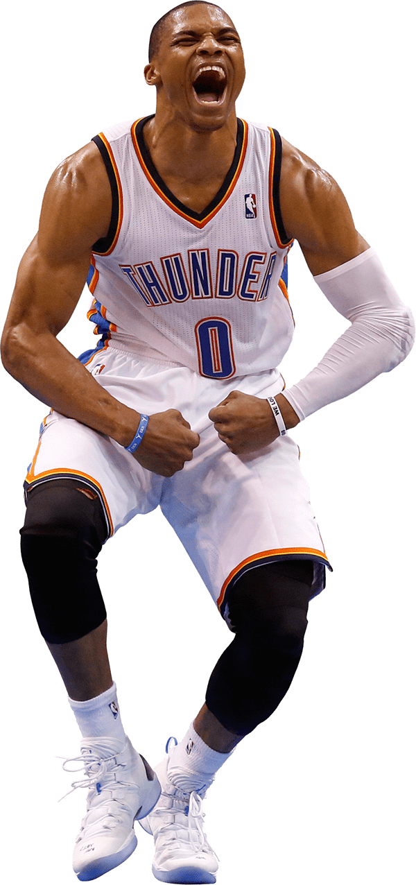Russell Westbrook Winner - Russell Westbrook No Background (600x1276), Png Download