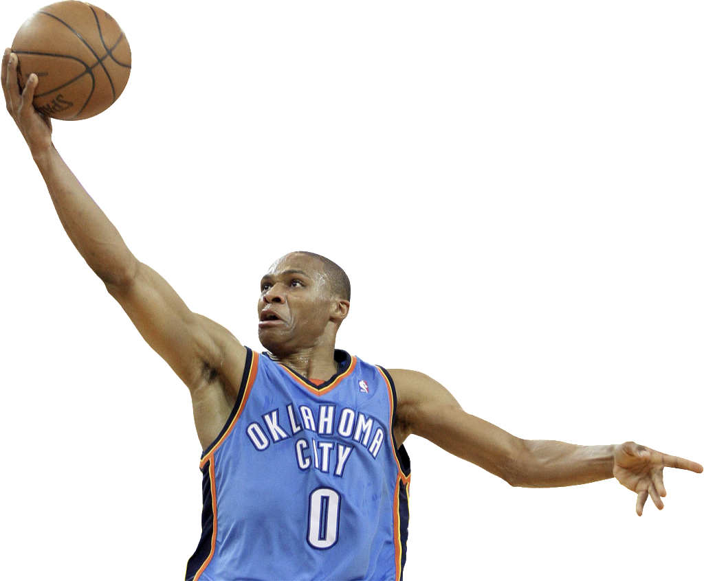 Photo Rwestbrook - Russell Westbrook White Background (1024x846), Png Download