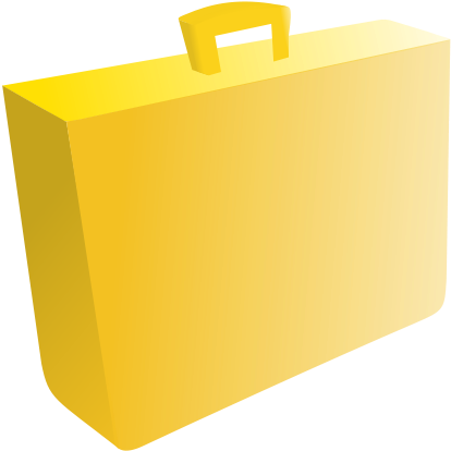 How To Set Use Orange Briefcase Clipart (900x675), Png Download