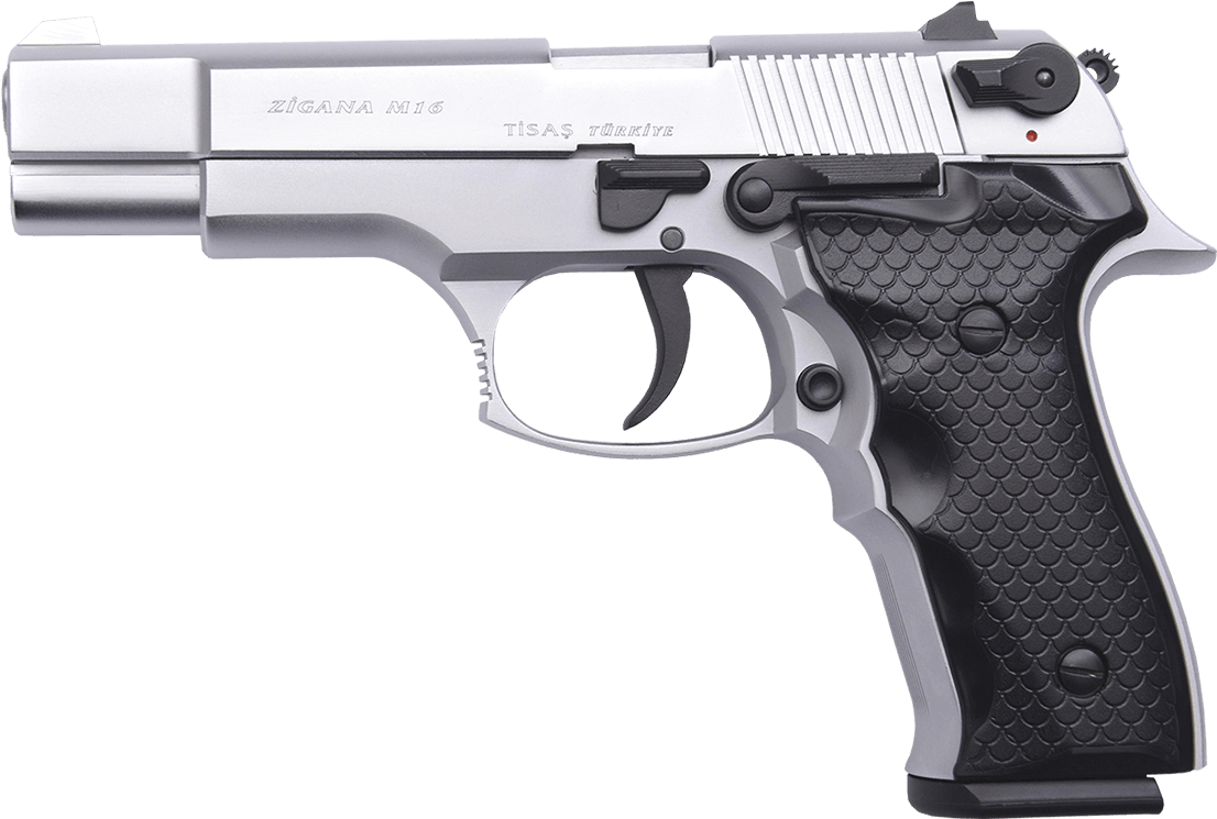 Zigana M16 Beyaz - Most Common Guns (1250x832), Png Download