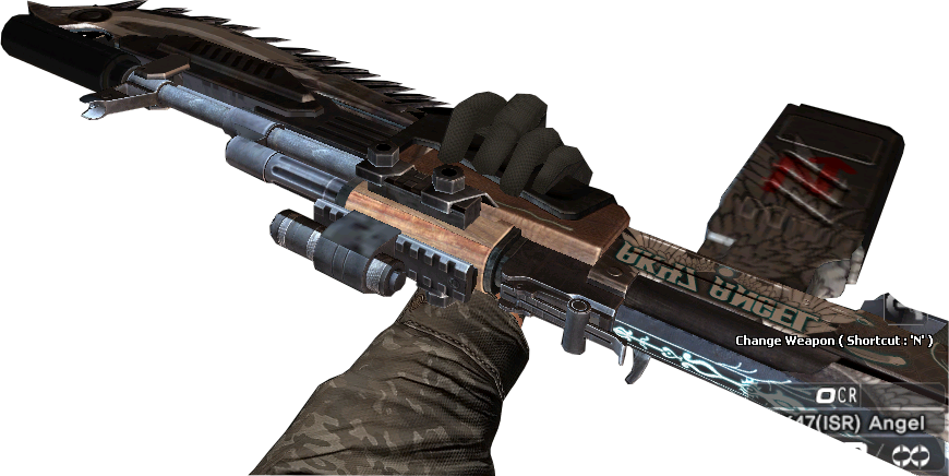 Ak-47 Isr Angel Chainsaw - Sudden Attack Ak Png (870x436), Png Download