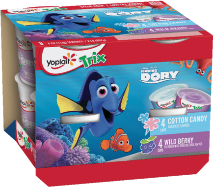 Finding Dory Cotton Candy & Wild Berry - Trix Yogurt Cotton Candy (433x433), Png Download