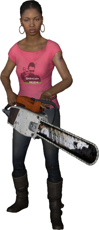 L4d2 Chainsaw - Left 4 Dead 2 Rochelle Png (323x751), Png Download