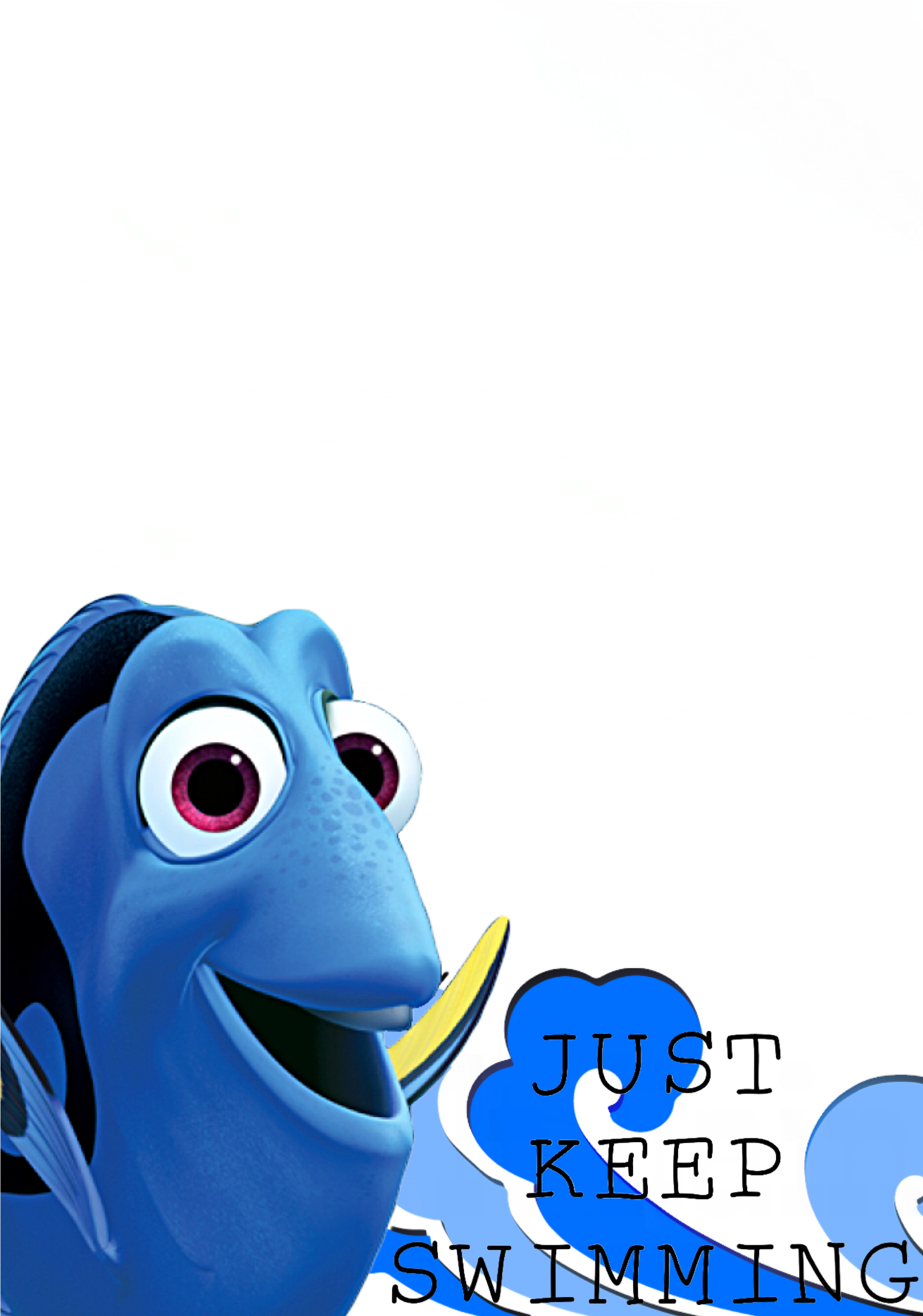 Filterjust Keep Swimming - Disney Pixar Invisible Ink With Stickers, Finding Nemo, (2068x3680), Png Download