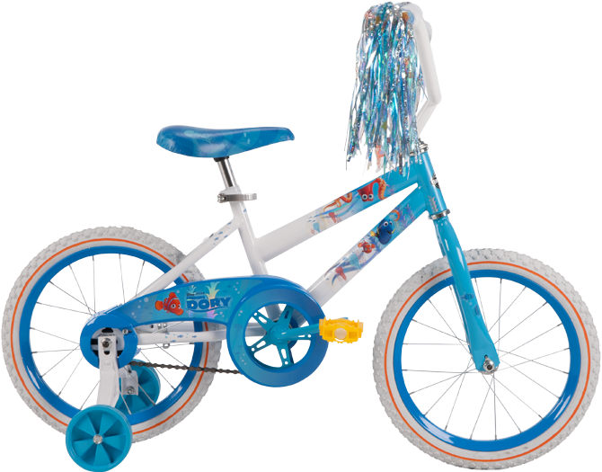 Disney Pixar Finding Dory Girls' Bike - 12inch Finding Dory Bike (820x648), Png Download