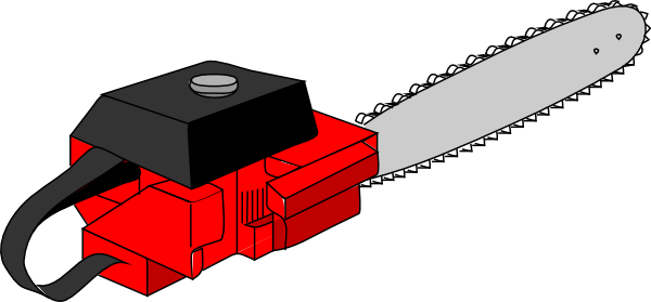 Chunk Clipart Chainsaw - Chainsaw Clipart (600x279), Png Download