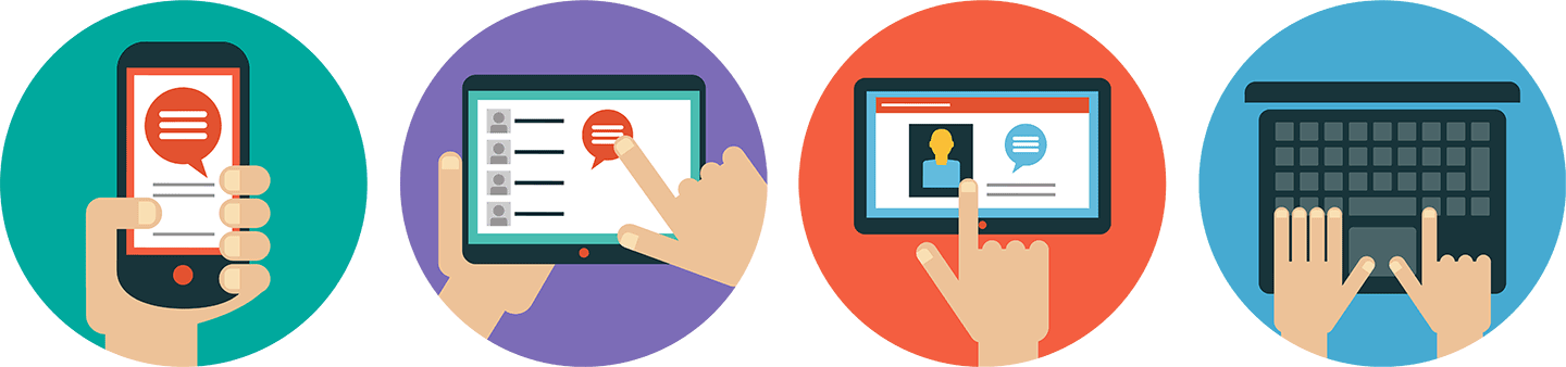 Chat Is Available - Adobe Captivate Examples (1440x338), Png Download