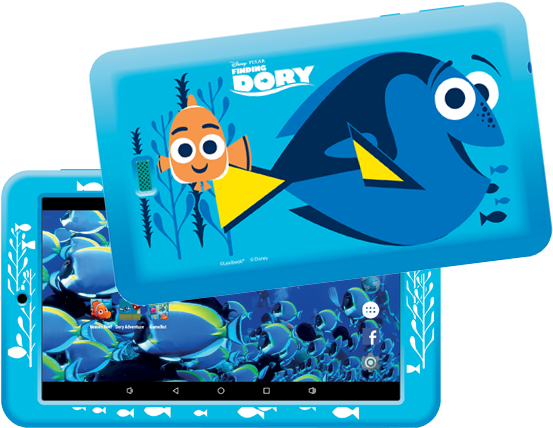 Estar Mid7378fd 7″ Quad Core 8gb Wifi Finding Dory - E Star 7 Themed Tablet (772x680), Png Download