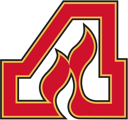 Adirondack Flames Logo (531x496), Png Download