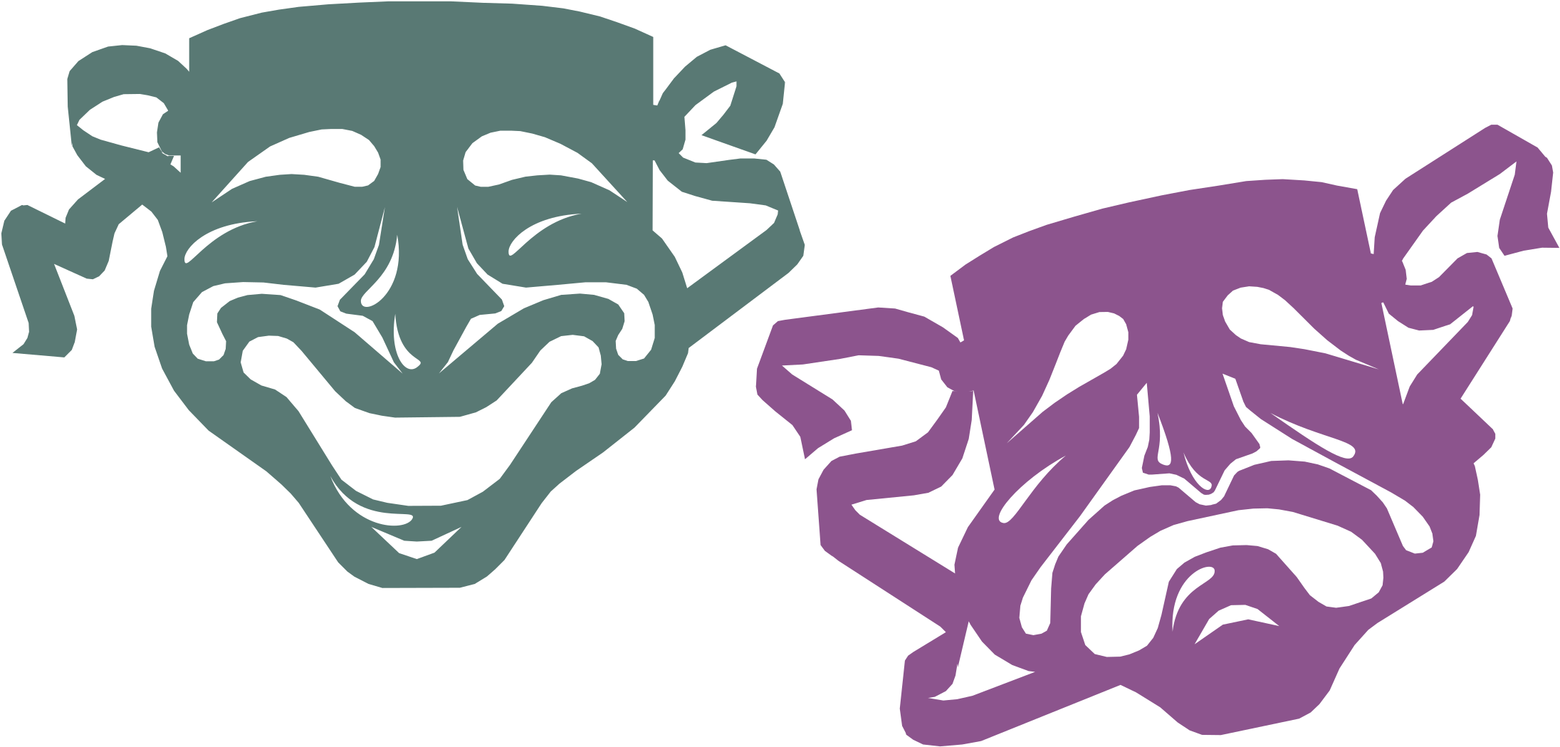 Mardi Gras Masks Logo Png Transparent - Mardi Gras (2400x2400), Png Download
