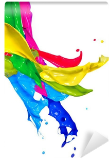 Colorful Paint Splash Isolated On White - Animal For Adults : Coloring Book Vol.2: Stress Coloring (400x400), Png Download