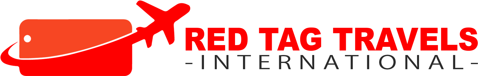 Red Tag Travels Logo (1729x375), Png Download