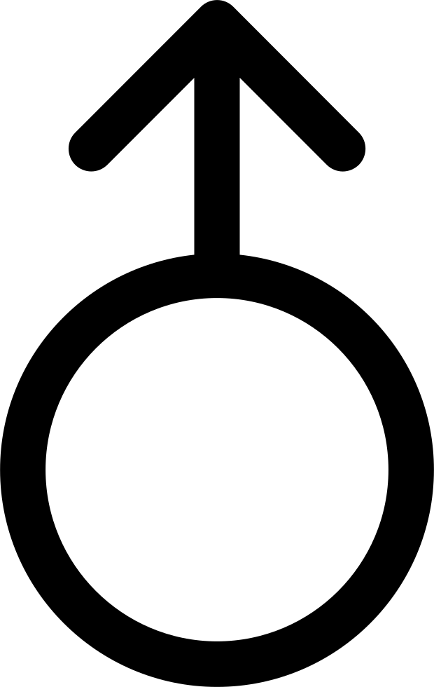 Circle Outline With An Arrow Pointing Up Comments - Uranus Zodiac Signs (620x980), Png Download
