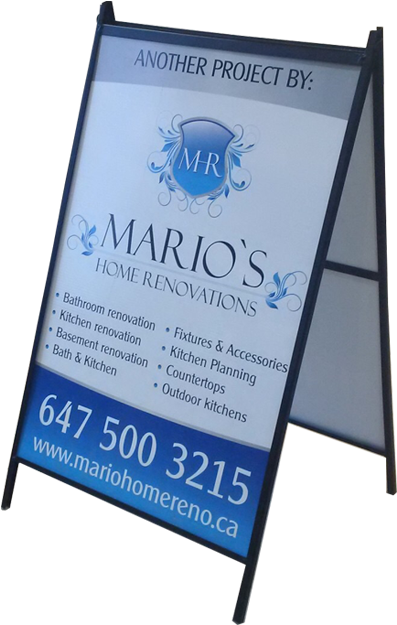 A-frame Sidewalk Signs - Sign (600x655), Png Download