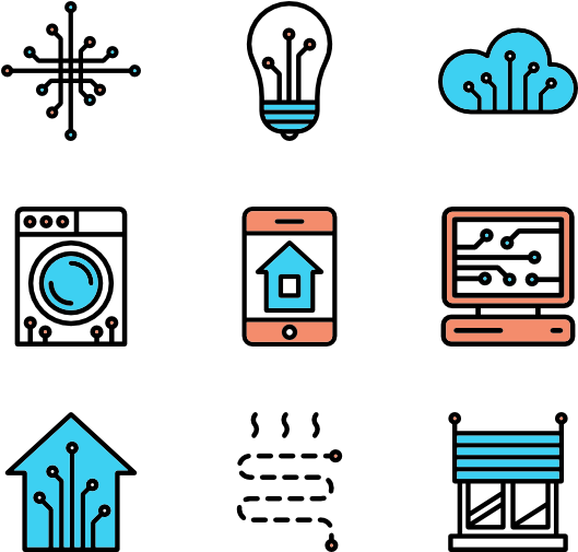 Linear Smart Home Elements - School Facilities Icon Png (600x564), Png Download